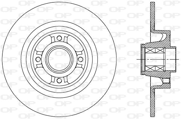 OPEN PARTS Тормозной диск BDA2427.30